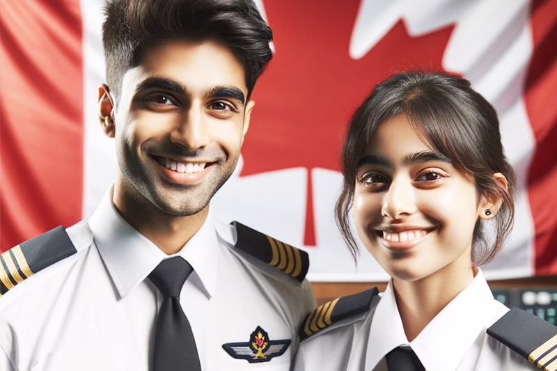 Indian flight training Canada
